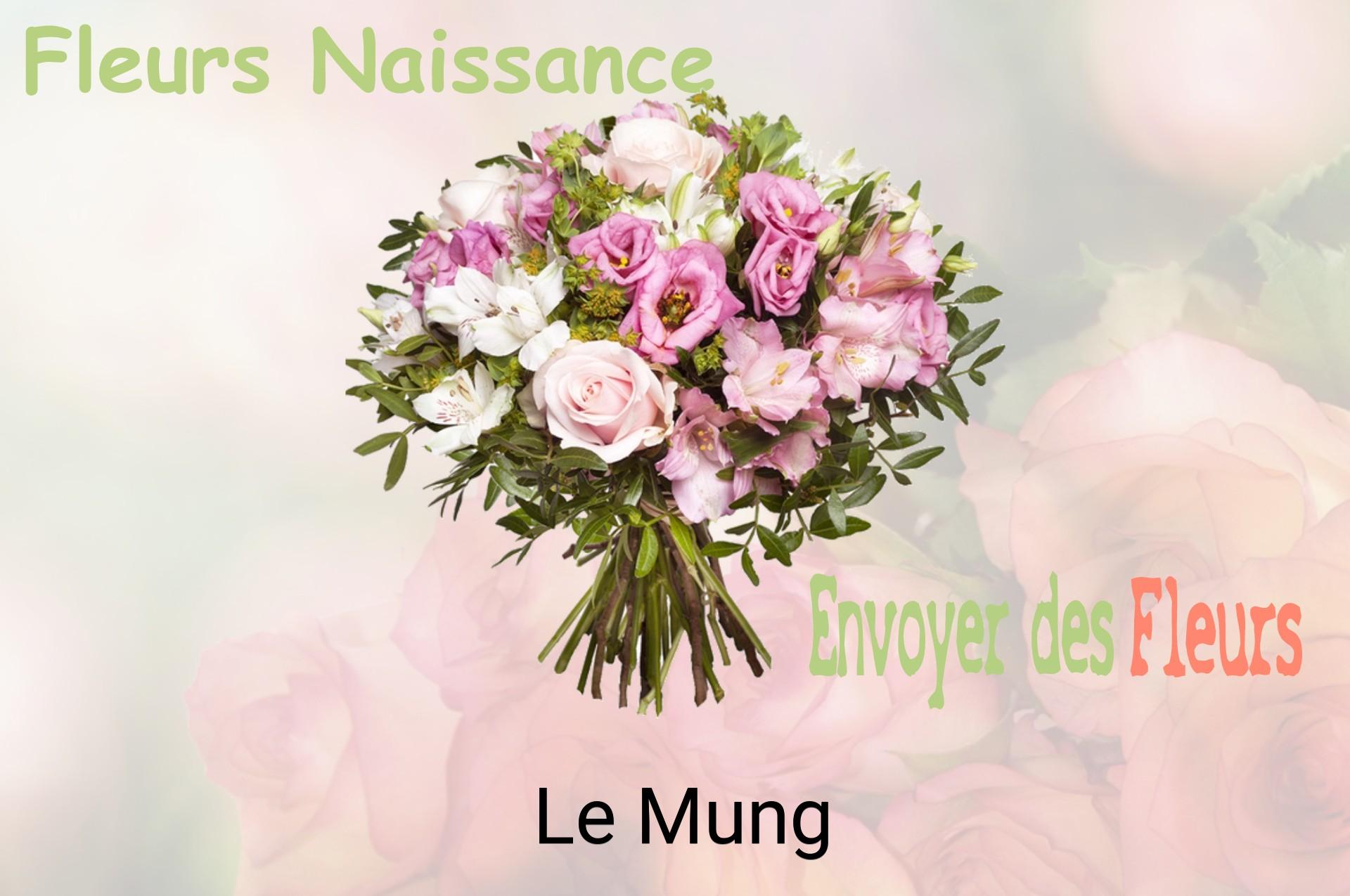 Bouquet de fleurs de naissance livré à Le Mung